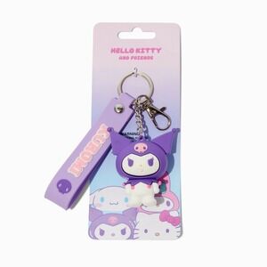 Hello Kitty Kuromi Keychain Wristlet‎ Backpack Charm 3D Figure Hello Kitty